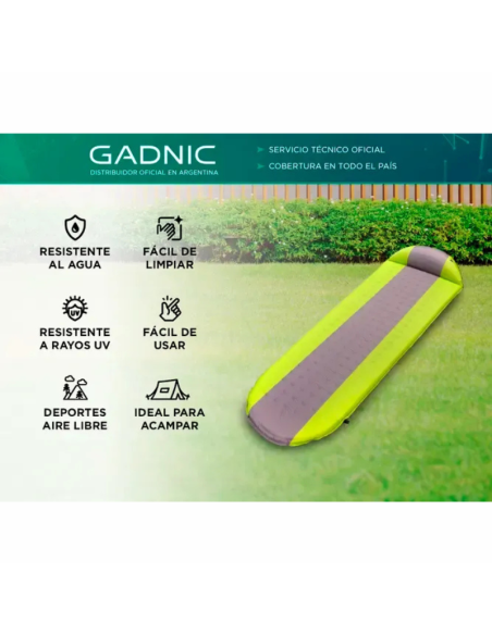 COLCHÓN AUTOINFLABLE GADNIC 1 PLAZA