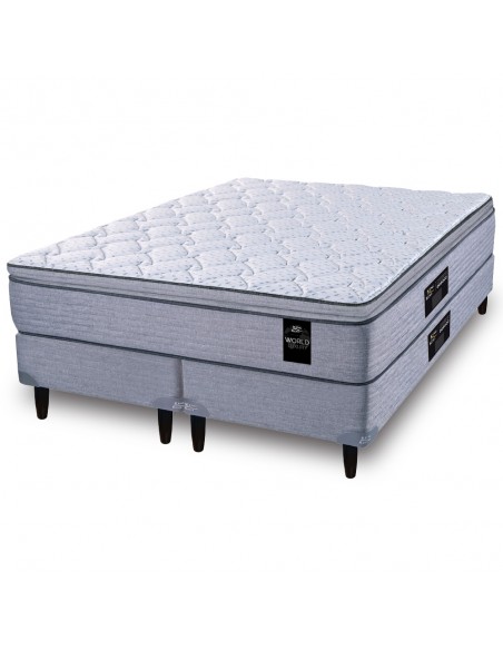 COLCHÓN + SOMMIER KING KOIL KENSINGTON RESORTES 180X200