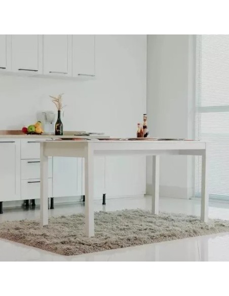 MESA DITALIA JA 225 136x080 BLANCA