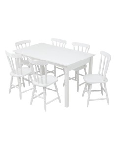 JUEGO DE MESA 1.36x80 Y 6 SILLAS DITALIA