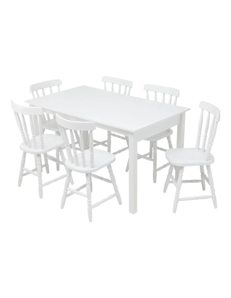 JUEGO DE MESA 1.36x80 Y 6 SILLAS DITALIA