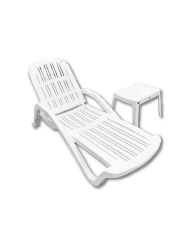 REPOSERA VOSS MIAMI + MESA BLANCA AUXILIAR BAHAMAS