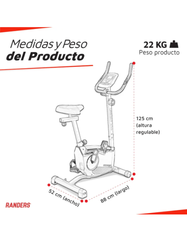 BICICLETA MAGNÉTICA RANDERS ARG-456