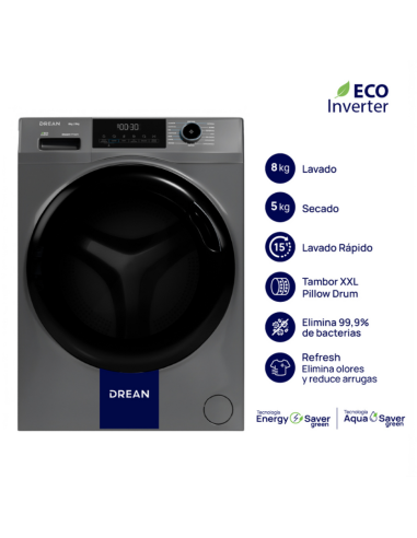 LAVASECARROPAS DREAN GRAY LITE LSCDR0805SG...