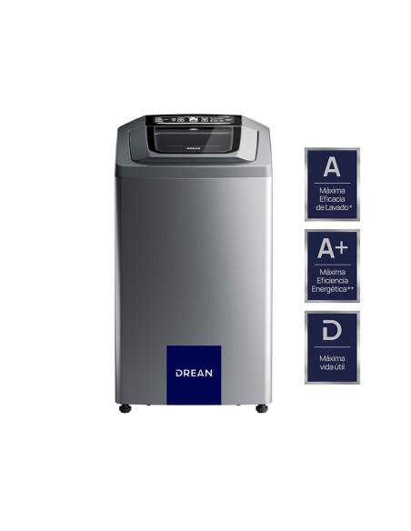 LAVARROPAS AUTOMÁTICO DREAN CONCEPT NEO FUZZY GRIS 6.5KG