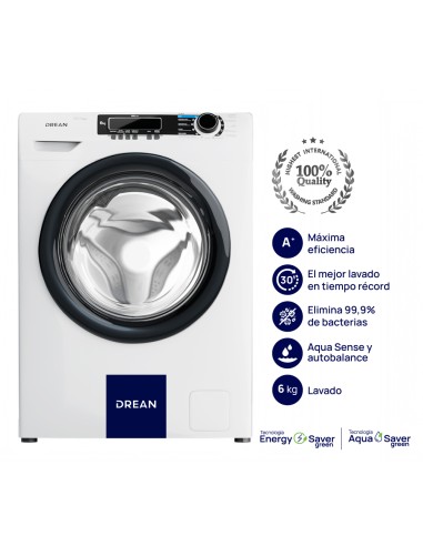 LAVARROPAS AUTOMÁTICO DREAN LFDR0609LBO 6KG