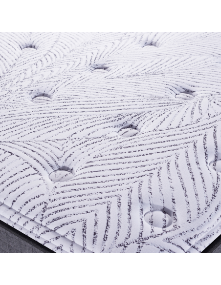 COLCHÓN LEXINGTON GRIS + SOMMIER RESERVE LUXURY KING KOIL RESORTES 160X200