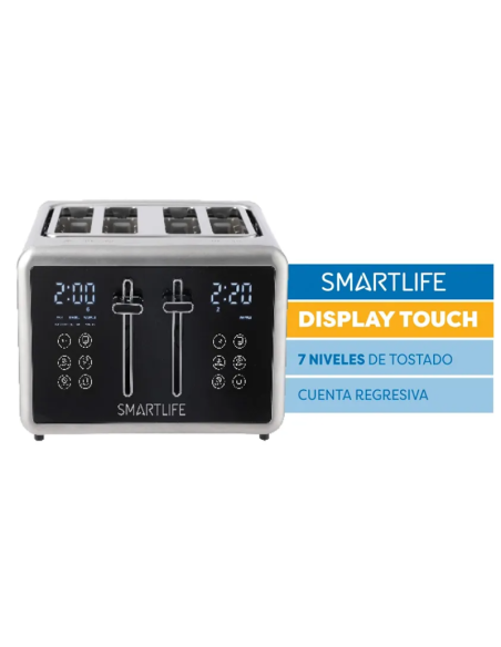 TOSTADORA DIGITAL SMARTLIFE SLTOD1520 4 PANES