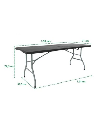 MESA DE PICNIC PLEGABLE 150X70