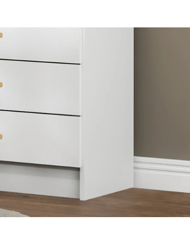 CÓMODA DITALIA BB-120 5 CAJONES BLANCA