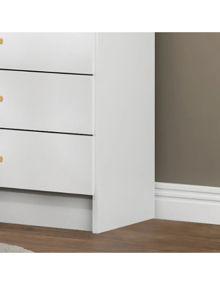 CÓMODA DITALIA BB-120 5 CAJONES BLANCA