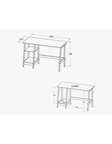 ESCRITORIO DITALIA MC-190 BLANCO