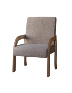 POLTRONA PARIS IMBUIA/KAKI MOD3013-244515