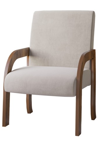 POLTRONA PARIS IMBUIA/MARFIL MOD3013-232308