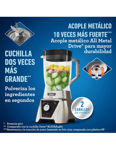 LICUADORA OSTER XPERT BLST3B 2HP 2LT