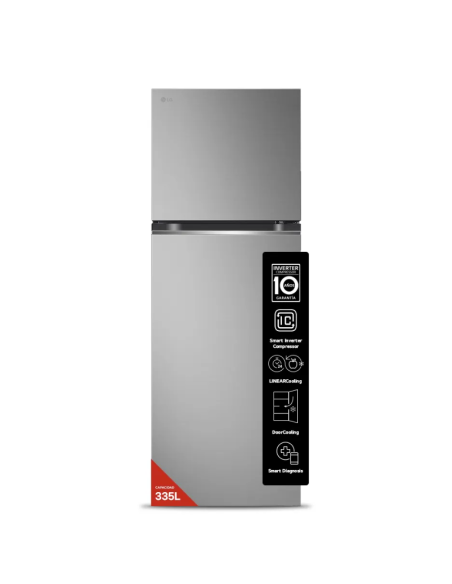 HELADERA LG VT34BPY NF DOOR COOLING SILVER 360LT