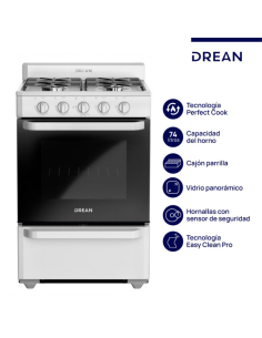 COCINA DREAN CD5602AB0 MULTIGAS BLANCA