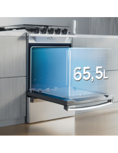 COCINA DREAN CD5617AI0 MULTIGAS INOX CON TAPA 56CM