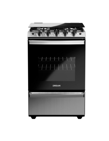 COCINA DREAN CD5617AI0 MULTIGAS INOX CON TAPA 56CM
