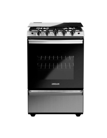 COCINA DREAN CD5617AI0 MULTIGAS INOX CON TAPA 56CM