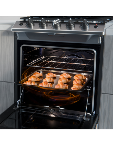 COCINA DREAN CD5617AI0 MULTIGAS INOX CON TAPA 56CM