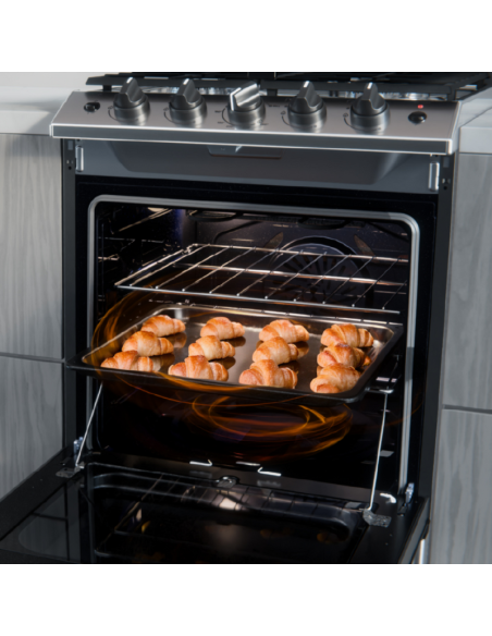 COCINA DREAN CD5617AI0 MULTIGAS INOX CON TAPA 56CM