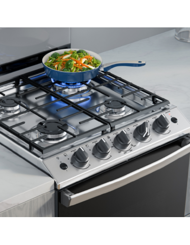 COCINA DREAN CD5617AI0 MULTIGAS INOX CON TAPA 56CM