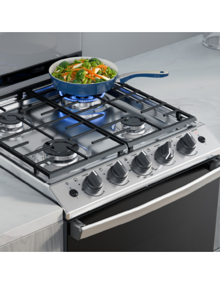 COCINA DREAN CD5617AI0 MULTIGAS INOX CON TAPA 56CM