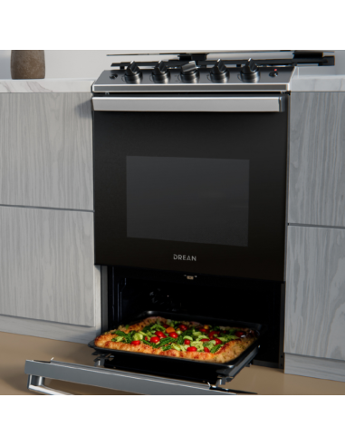 COCINA DREAN CD5617AI0 MULTIGAS INOX CON TAPA 56CM