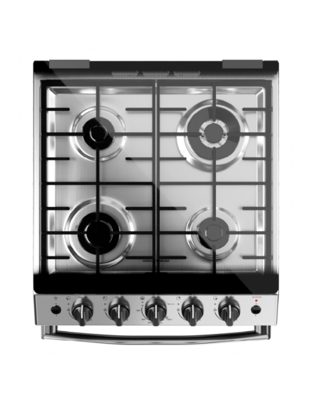 COCINA DREAN CD5617AI0 MULTIGAS INOX CON TAPA 56CM