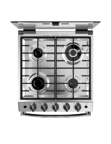 COCINA DREAN CD5617AI0 MULTIGAS INOX CON TAPA 56CM