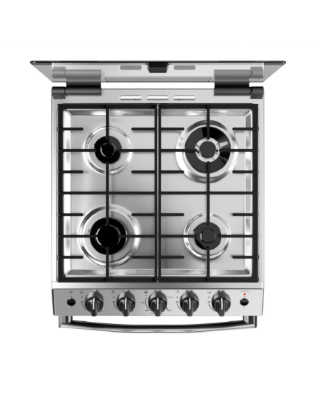 COCINA DREAN CD5617AI0 MULTIGAS INOX CON TAPA 56CM