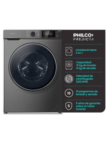 LAVASECARROPAS PHILCO INVERTER PREDICTA...
