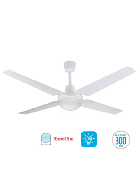 VENTILADOR DE TECHO LILIANA VTHB114R CON CONTROL REMOTO 4 ASPAS