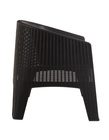 SILLÓN IBIZA GARDENLIFE F795001 RATAN NEGRO
