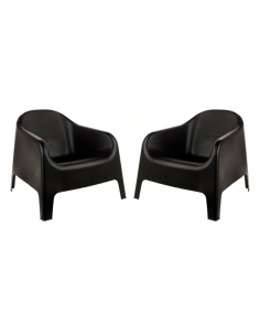 SILLÓN SKARPO GARDENLIFE JARDÍN GALERÍA NEGRO