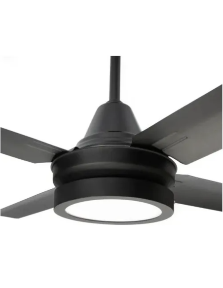 VENTILADOR DE  TECHO BOHER 030112 4 PALAS CONTROL REMOTO NEGRO