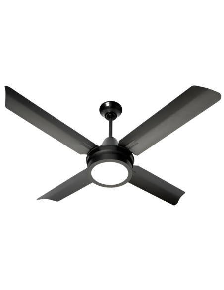 VENTILADOR DE  TECHO BOHER 030112 4 PALAS CONTROL REMOTO NEGRO