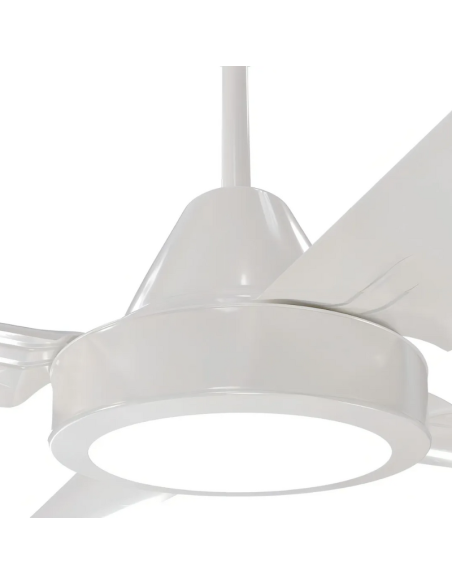 VENTILADOR DE TECHO BOHER 030113 4 PALAS CON CONTROL REMOTO BLANCO