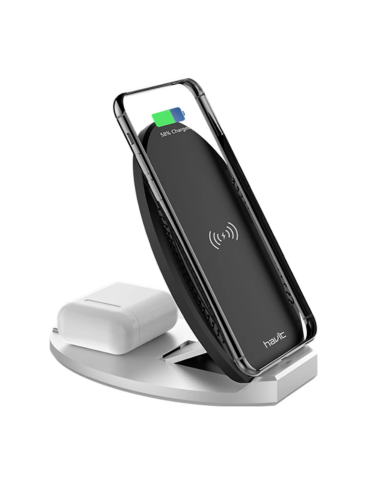 CARGADOR INALÁMBRICO HAVIT PARA CELULAR 2EN1 W3005