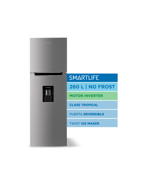 HELADERA SMARTLIFE RNF270SDINV NO FROST INVERTER TROPICAL 260LT