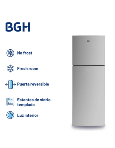 HELADERA BGH TOP MOUNT BRT330I1A INV NO FROST...