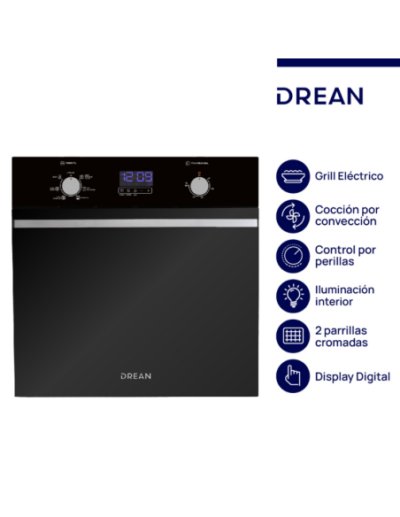 HORNO ELÉCTRICO DREAN DIGITAL HEDR600CI 60cm
