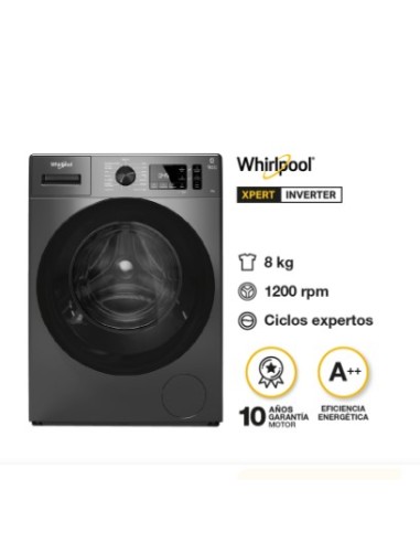 LAVARROPAS WHIRLPOOL WNQ80BS INVERTER TITANIUM...
