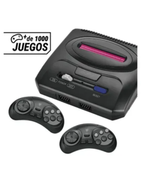 CONSOLA RETRO LEVEL UP SUPER MINI DRIVE +1000 JUEGOS