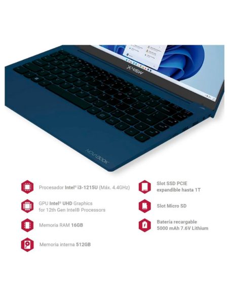 NOTEBOOK X-VIEW NOVABOOK V8S Ci3 16+512GB 14.1"