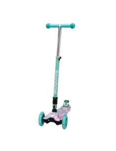 MONOPATIN RAINBOW SWIFT 803 PLEGABLE ALUMINIO FLORES