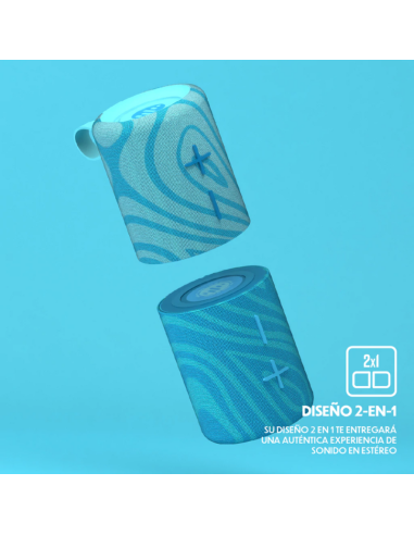 PARLANTE PORTÁTIL TWIN 2 LIGHT BLUE
