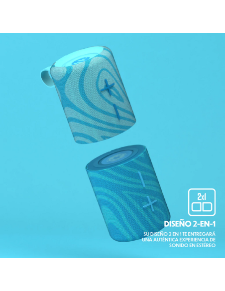 PARLANTE PORTÁTIL TWIN 2 LIGHT BLUE
