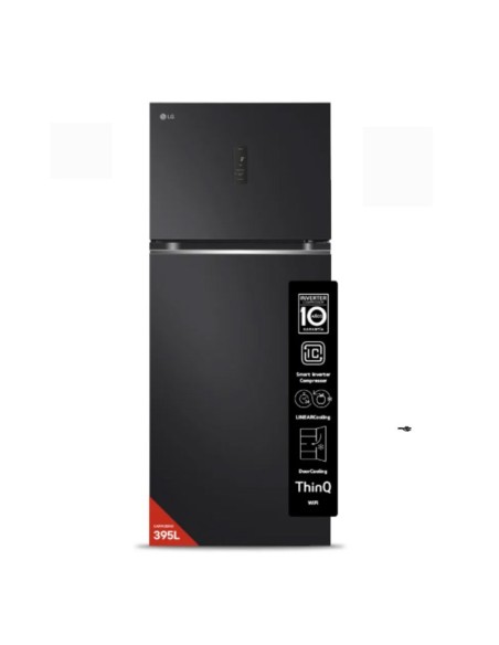 HELADERA LG NO FROST INVERTER VT40MPM NEGRA 395LT